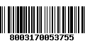 Código de Barras 8003170053755