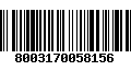 Código de Barras 8003170058156