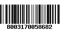 Código de Barras 8003170058682