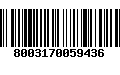 Código de Barras 8003170059436