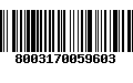 Código de Barras 8003170059603