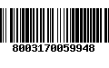 Código de Barras 8003170059948