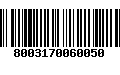 Código de Barras 8003170060050