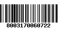 Código de Barras 8003170060722