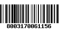 Código de Barras 8003170061156