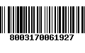 Código de Barras 8003170061927