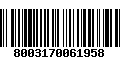 Código de Barras 8003170061958