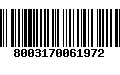 Código de Barras 8003170061972