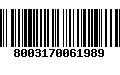 Código de Barras 8003170061989