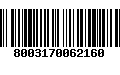 Código de Barras 8003170062160