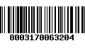 Código de Barras 8003170063204