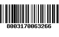 Código de Barras 8003170063266