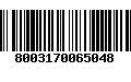 Código de Barras 8003170065048