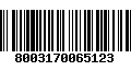 Código de Barras 8003170065123