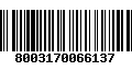 Código de Barras 8003170066137