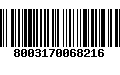 Código de Barras 8003170068216