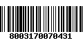 Código de Barras 8003170070431