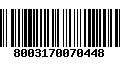 Código de Barras 8003170070448