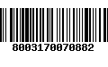 Código de Barras 8003170070882