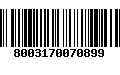 Código de Barras 8003170070899