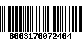 Código de Barras 8003170072404