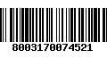 Código de Barras 8003170074521