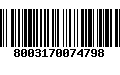 Código de Barras 8003170074798