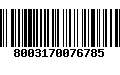 Código de Barras 8003170076785