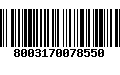 Código de Barras 8003170078550