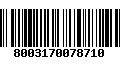 Código de Barras 8003170078710