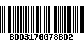 Código de Barras 8003170078802