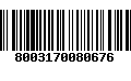 Código de Barras 8003170080676