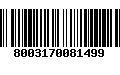 Código de Barras 8003170081499