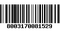 Código de Barras 8003170081529