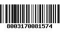 Código de Barras 8003170081574