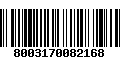 Código de Barras 8003170082168