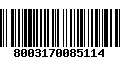 Código de Barras 8003170085114