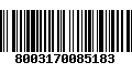 Código de Barras 8003170085183