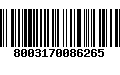 Código de Barras 8003170086265