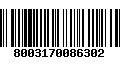 Código de Barras 8003170086302