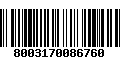 Código de Barras 8003170086760