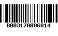 Código de Barras 8003170086814