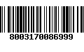 Código de Barras 8003170086999