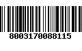 Código de Barras 8003170088115