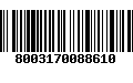 Código de Barras 8003170088610