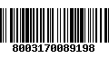 Código de Barras 8003170089198