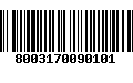 Código de Barras 8003170090101