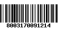 Código de Barras 8003170091214