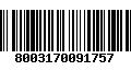 Código de Barras 8003170091757