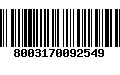 Código de Barras 8003170092549